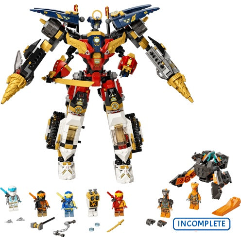 71765 Ninja Ultra Combo Mech (Incomplete Pre-Owned, Read Details)