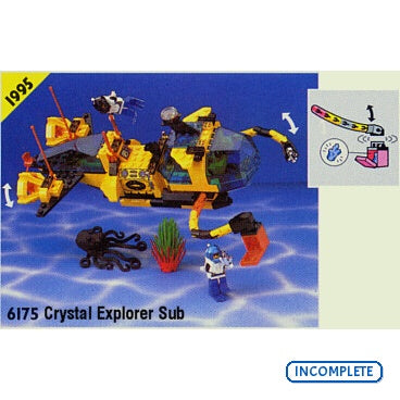 6175 Crystal Explorer Sub (Includes 2 Small Builds) (Incomplete Pre-Owned, Read Details)