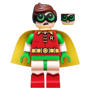 dim041 Robin - Green Glasses, Smile/Worried Pattern