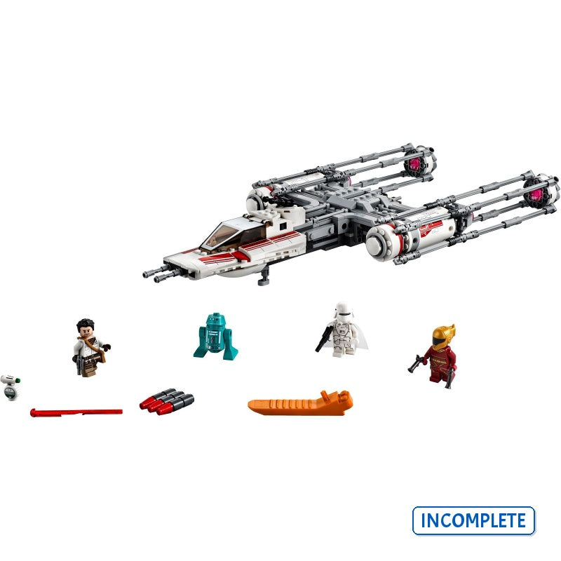 75249 Resistance Y-WING Starfighter (Incomplete Pre-Owned, Read Details)