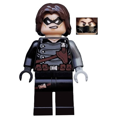 sh0181 Winter Soldier - Dark Brown Hair, Light Bluish Gray Hand