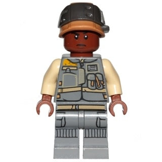 sw0806 Rebel Trooper - Reddish Brown Head, Helmet with Pearl Dark Gray Band (Corporal Tonc)