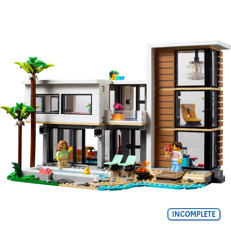 31153 Modern House (Incomplete Pre-Owned, Read Details)