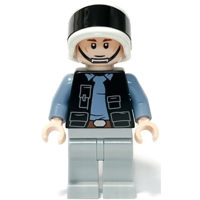 sw1285 Rebel Fleet Trooper - Male, Vest with Pockets, Black Neck, Reddish Brown Eyebrows