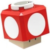 mar0061 Super Mushroom - Black Hinge Brick/Green Plate 2 X 2 Interior