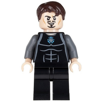 sh0069 Tony Stark - Black and Dark Bluish Gray Jumpsuit