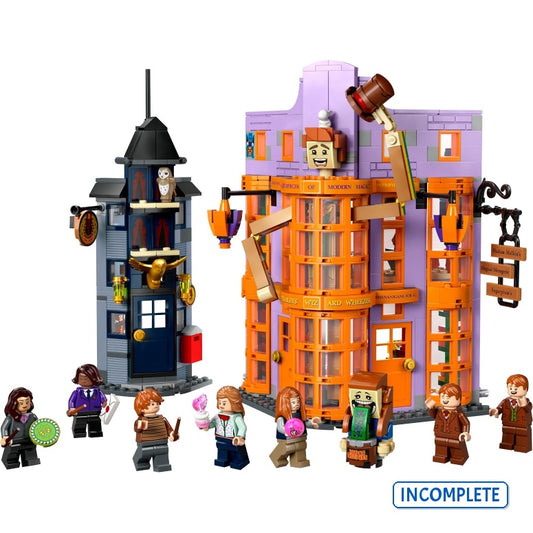 76422 Diagon Alley: Weasleys' Wizard Wheezes (Incomplete Pre-Owned, Read Details)