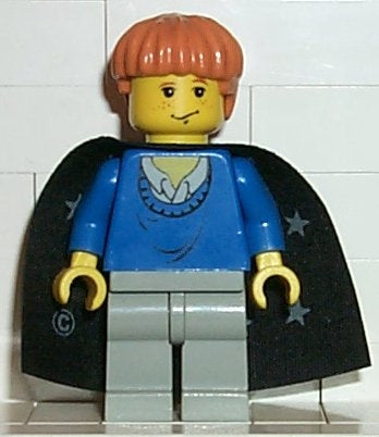 hp034 Ron Weasley - Blue Sweater, Black Cape with Stars