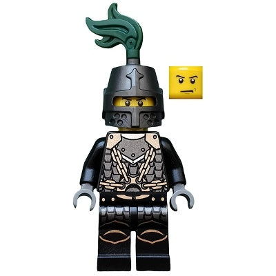 cas493 Kingdoms - Dragon Knight Scale Mail with Chains, Helmet Closed, Scowl