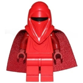 sw0521b Royal Guard with Dark Red Arms and Hands (Spongy Cape)