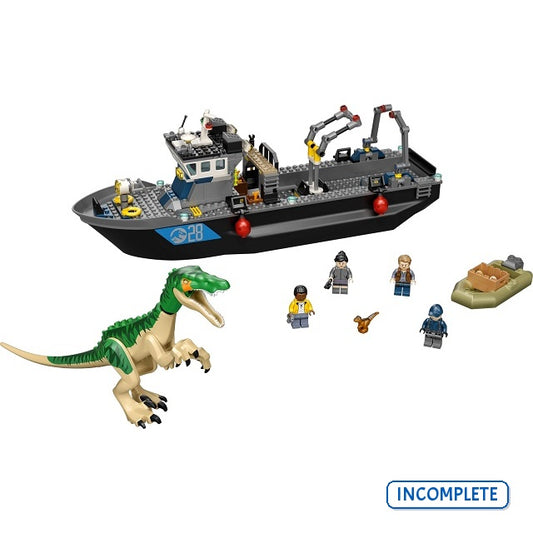 76942 Baryonyx Dinosaur Boat Escape (Incomplete Pre-Owned, Read Details)