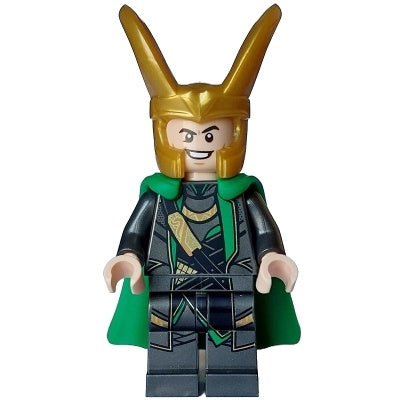 sh0968 Loki - Pearl Dark Gray Suit, Flexible Rubber Cape