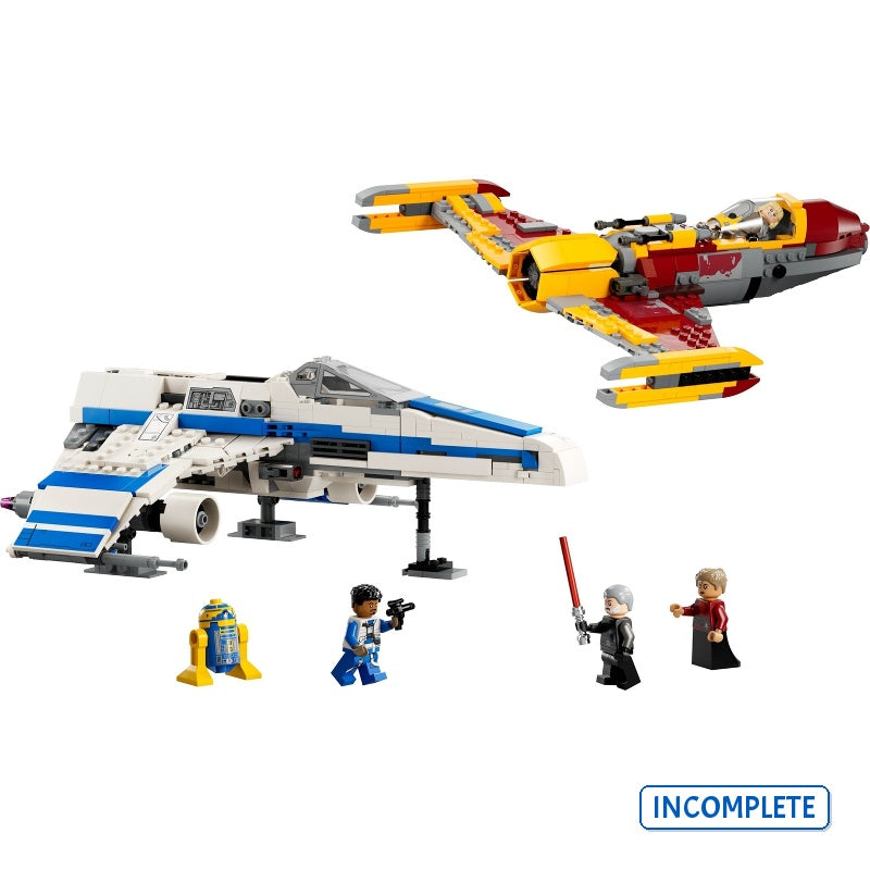 75364 New Republic E-Wing Vs. Shin Hati's Starfighter (Incomplete Pre-Owned, Read Details)