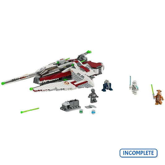 75051 Jedi Scout Fighter (No Astromech Droid, Jek-14, Ithorian Jedi, RA-7 Protocol Droid) (Incomplete Pre-Owned, Read Details)