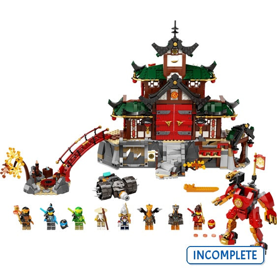 71767 Ninja Dojo Temple (Incomplete Pre-Owned, Read Details)