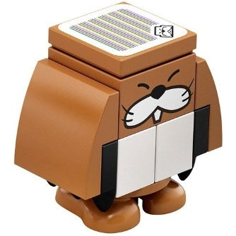 mar0008 Monty Mole - Face on 2 X 2 Brick