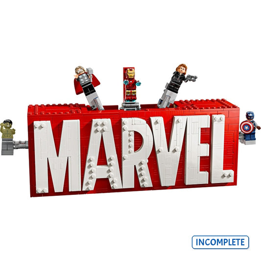 76313 Marvel Logo (Incomplete Pre-Owned, Read Details)