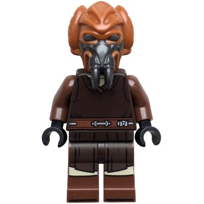 sw1414 Plo Koon - Dark Brown Robe, Tan Shirt, Printed Legs