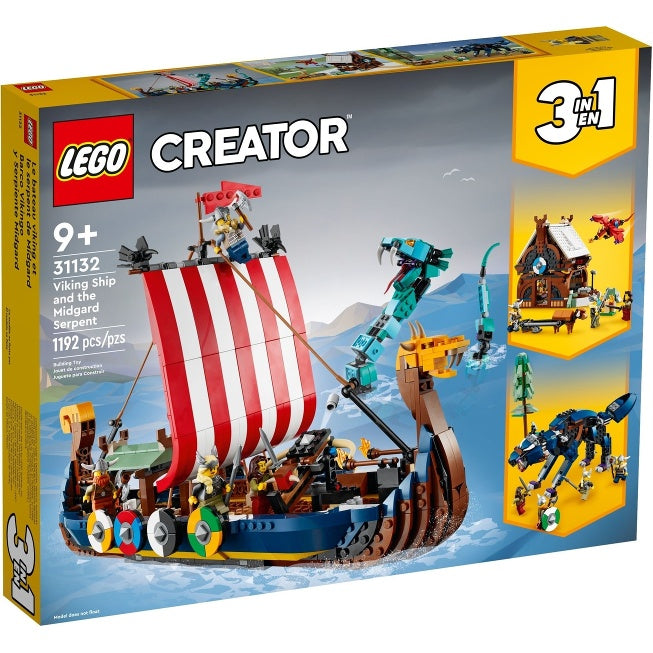 31132 Viking Ship and the Midgard Serpent (Retired New-In-Box)