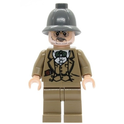 iaj002 Professor Henry Jones Sr. - Dark Bluish Gray Pith Helmet, Diary in Pocket