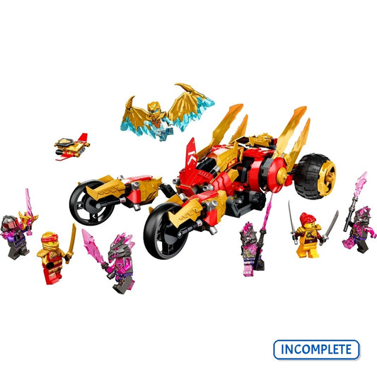 71773 Kai's Golden Dragon Raider (No Figs) (Incomplete Pre-Owned, Read Details)