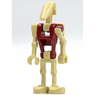 sw0096 Security Battle Droid - Dark Red Torso, Angled Arm and Straight Arm