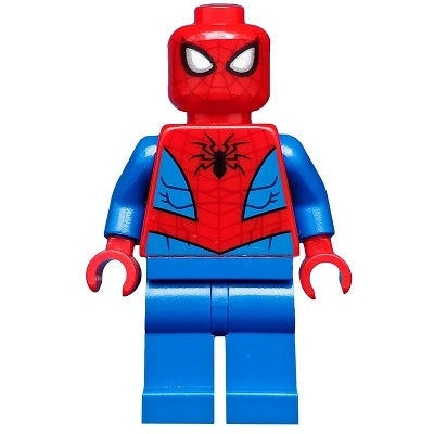 sh0546 Spider-Man - Dark Red Web Pattern, Blue Legs