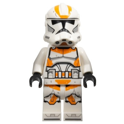 sw1235 Clone Trooper, 212th Attack Battalion (Phase 2) - White Arms, Dirt Stains, Nougat Head, Helmet with Holes