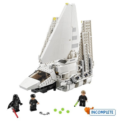 75302 Imperial Shuttle (Incomplete Pre-Owned, Read Details)