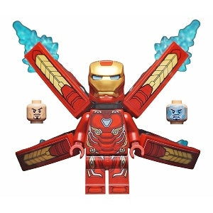 sh0497as Iron Man - Mark 50 Armor, Small Helmet Visor, Wings with Stickers